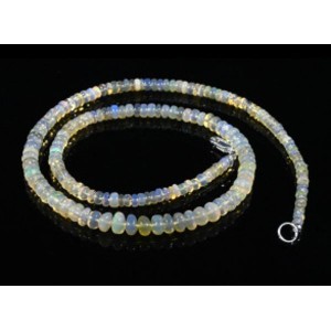 Бусы из Опала рондель на увеличение 46см, 10,1г