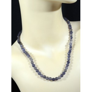 Бусы из Кордиерита (Иолит) шарик гр.6-7мм, 48см, 26,6г