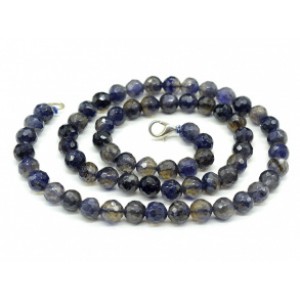 Бусы из Кордиерита (Иолит) шарик гр.7мм, 47см, 31,4г Бусы из Кордиерита (Иолит) шарик гр.7мм, 47см, 31,4г