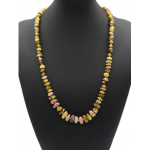 Колье из Турмалина галтовка на увеличение, 60см, 63г