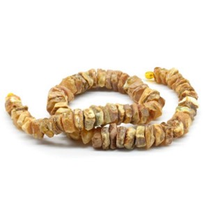 Дикий янтарь диски 14-17мм цвет  молочный, 47см