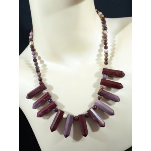 Бусы из яшмы мукаит "Красталл", 50см