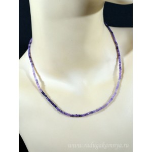 Бусы из Сугилита огранка, 43см, 5,5гр