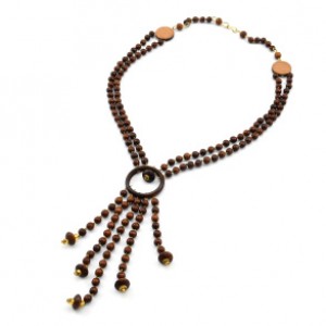 Колье-галстук из дерева, 50см