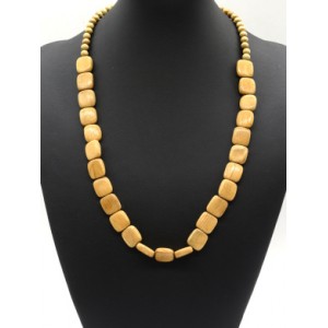 Бусы деревянные Квадрат 14мм, 56см