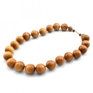 Бусы из дерева Горох 20мм, 53см