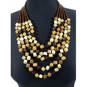 Колье из дерева Флорида, 56см