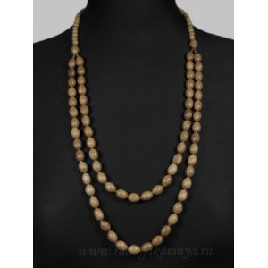 Украшения из дерева - Колье Кизил 2 нити, 55см