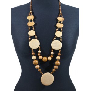 Украшения из дерева - Колье Маркиза, 80см