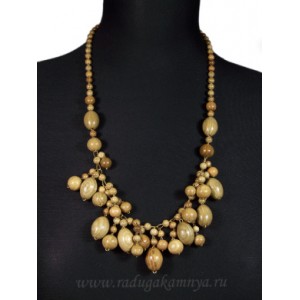 Украшения из дерева - Колье Мускат, 58см Украшения из дерева - Колье Мускат, 58см