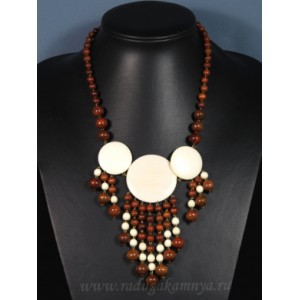 Украшения из дерева - Колье Рафаэлло с Кулонми, 48см Украшения из дерева - Колье Рафаэлло с Кулонми, 48см