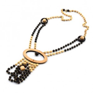 Украшения из дерева - Колье Шарм, 63см Украшения из дерева - Колье Шарм, 63см