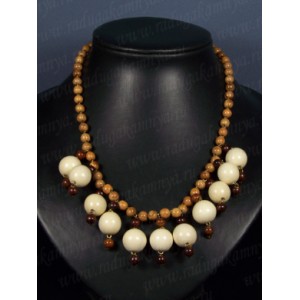 Украшения из дерева - Колье, 46см