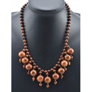 Украшения из дерева - Колье, 48см