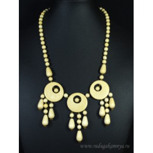 Украшения из дерева - Колье, 48см