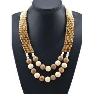 Украшения из дерева - Колье, 50см