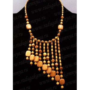 Украшения из дерева - Колье, 57см Украшения из дерева - Колье, 57см