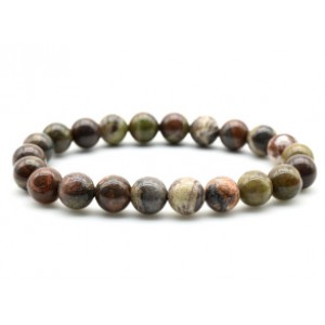 Браслет шарик 8мм из агата цветочного Браслет шарик 8мм из агата цветочного