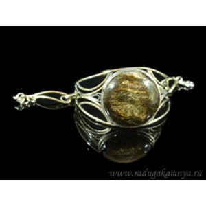 Браслет из слюдита " Круг ", 34мм., 17см.