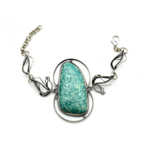 Браслет с амазонитом, 16 см. Браслет с амазонитом, 16 см.