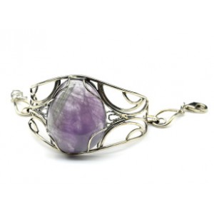 Браслет из аметиста, 17,5см. Браслет из аметиста, 17,5см.