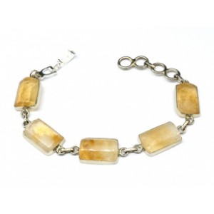 Браслет с цитрином, 16,5 см. Браслет с цитрином, 16,5 см.