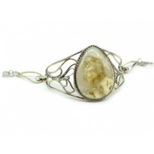 Браслет цитрин, 18 см. Браслет цитрин, 18 см.