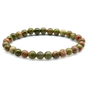 Браслет унакит шарик 6мм