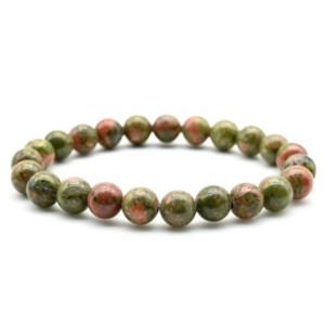 Браслет шарик 8мм унакит