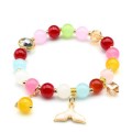 Браслет из кварца Русалка шарик 8мм цвет ассорти