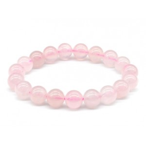 Браслет из Розового кварца шарик 10мм, 26,2г