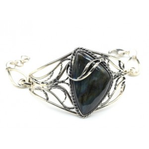 Браслет из лабрадорита " Грация ", 17 см.