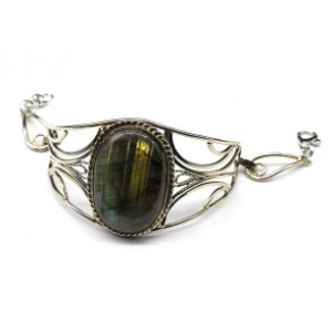 Браслет из лабрадорита " Овал ", 18,5 см.