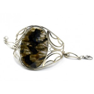 Браслет из лабрадорита " Овал ", 19,5см.