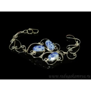 Браслет лазурит, 18,5см.