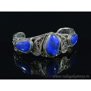 Браслет лазурит, 21 см.