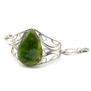 Браслет из хромопала " Капля " 29*43., 18,5см.