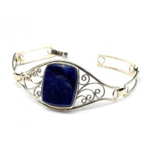 Браслет содалит " Прямоугольник ", 21см.