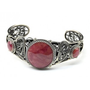 Браслет родонит " Орлец ", 19,5 см.