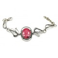 Браслет с родонитом " Орлец ", 16 см.