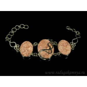 Браслет риолит, 18см.