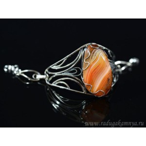 Браслет из сардоникса " Грация ", 18 см.