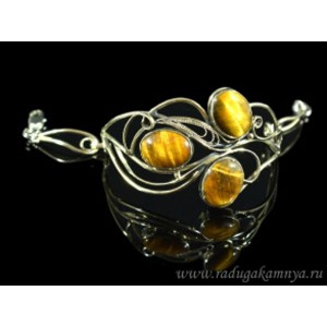 Браслет тигровый глаз, 18,5 см. Браслет тигровый глаз, 18,5 см.