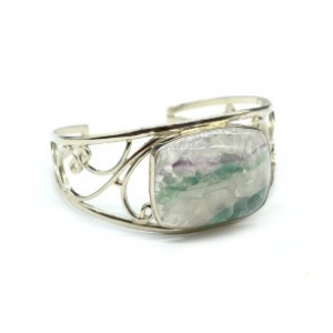 Браслет с флюоритом, 17,5 см.