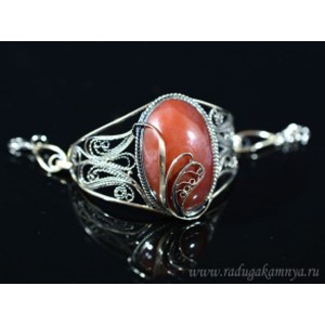 Браслет из халцедона "Овал", 19см.