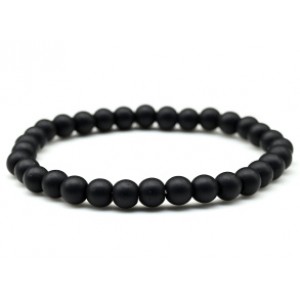 Браслет из шунгита искусственного шарик 6мм