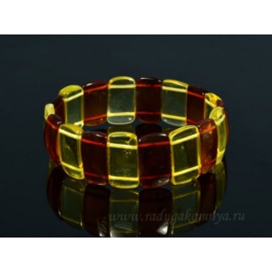 Браслет из янтаря прямоугольник 22*10мм лимонный, коньячный, 14,8гр Браслет из янтаря прямоугольник 22*10мм лимонный, коньячный, 14,8гр