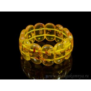 Браслет из янтаря сегмент 30*15мм медовый. Браслет из янтаря сегмент 30*15мм медовый.