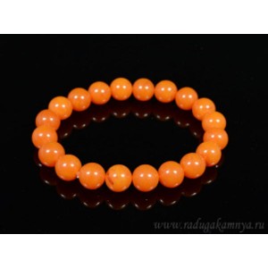 Браслет из янтаря шарик 10мм карамельный Браслет из янтаря шарик 10мм карамельный