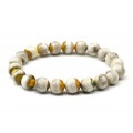 Браслет из яшмы шмелиной шарик 9,5-10мм, 24,6г
